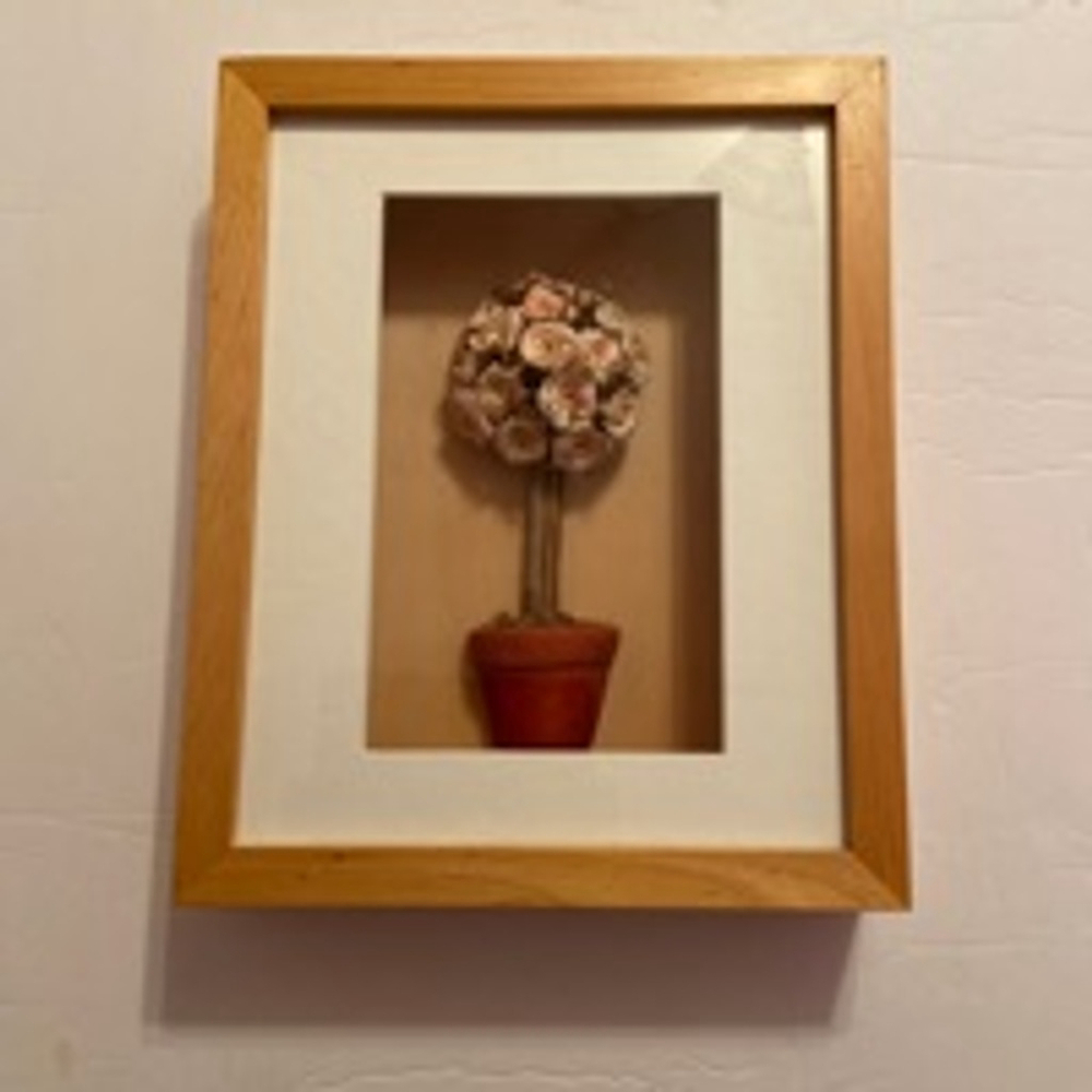 Framed 3D Floral Topiary Art